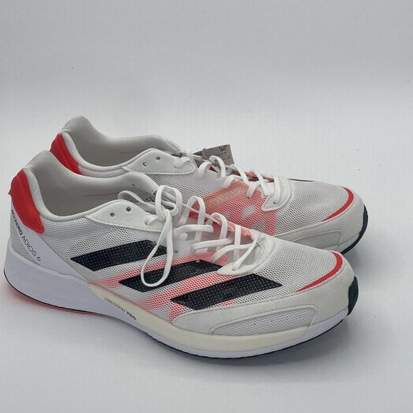 Adidas Adizero Adios 6 'Tokyo' Running Shoes White Black Red FY4073 Men’s 10.5 - Picture 1 of 14